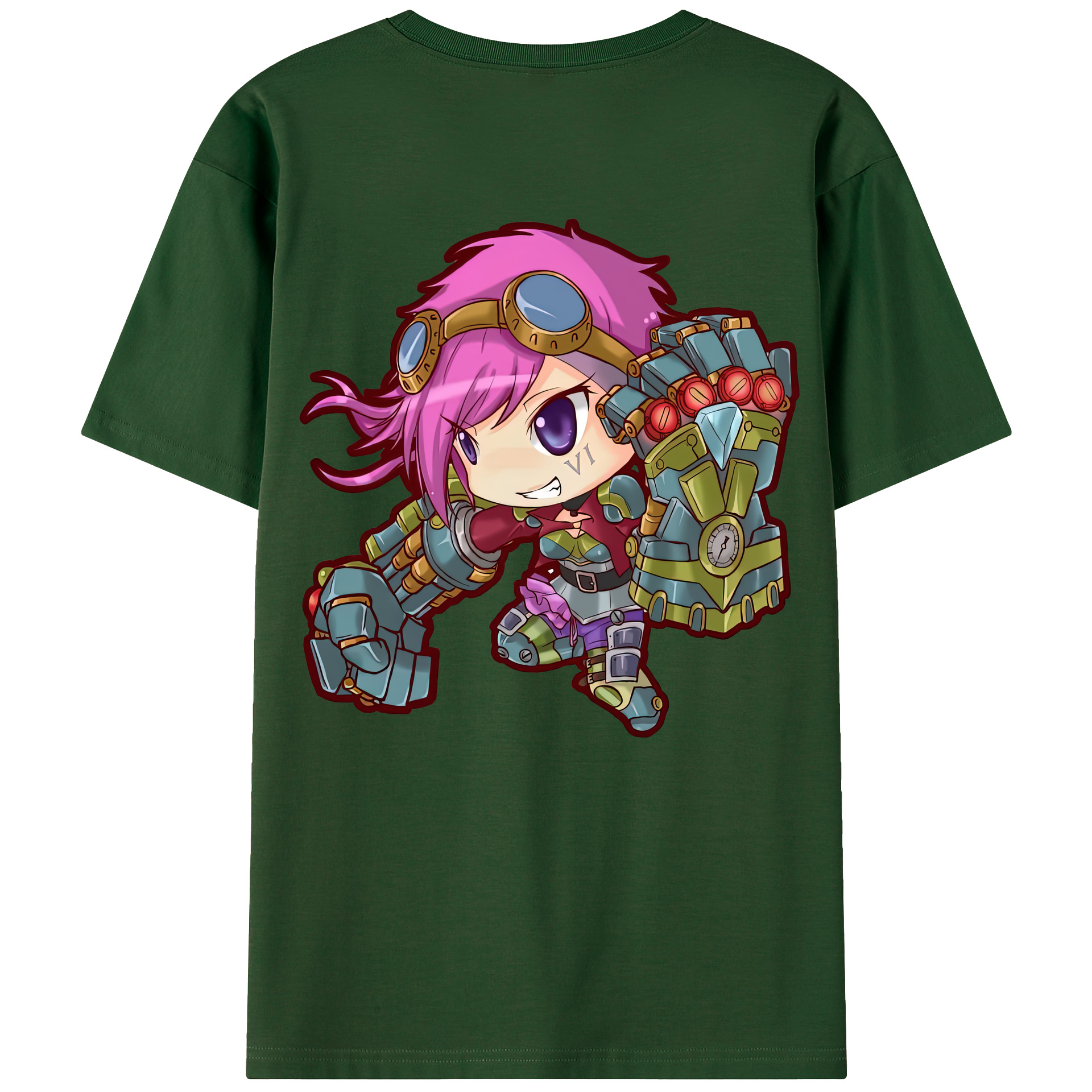 リーグ・オブ・レジェンド League of Legends LOL 綿100％半袖Tシャツ（背面プリント）